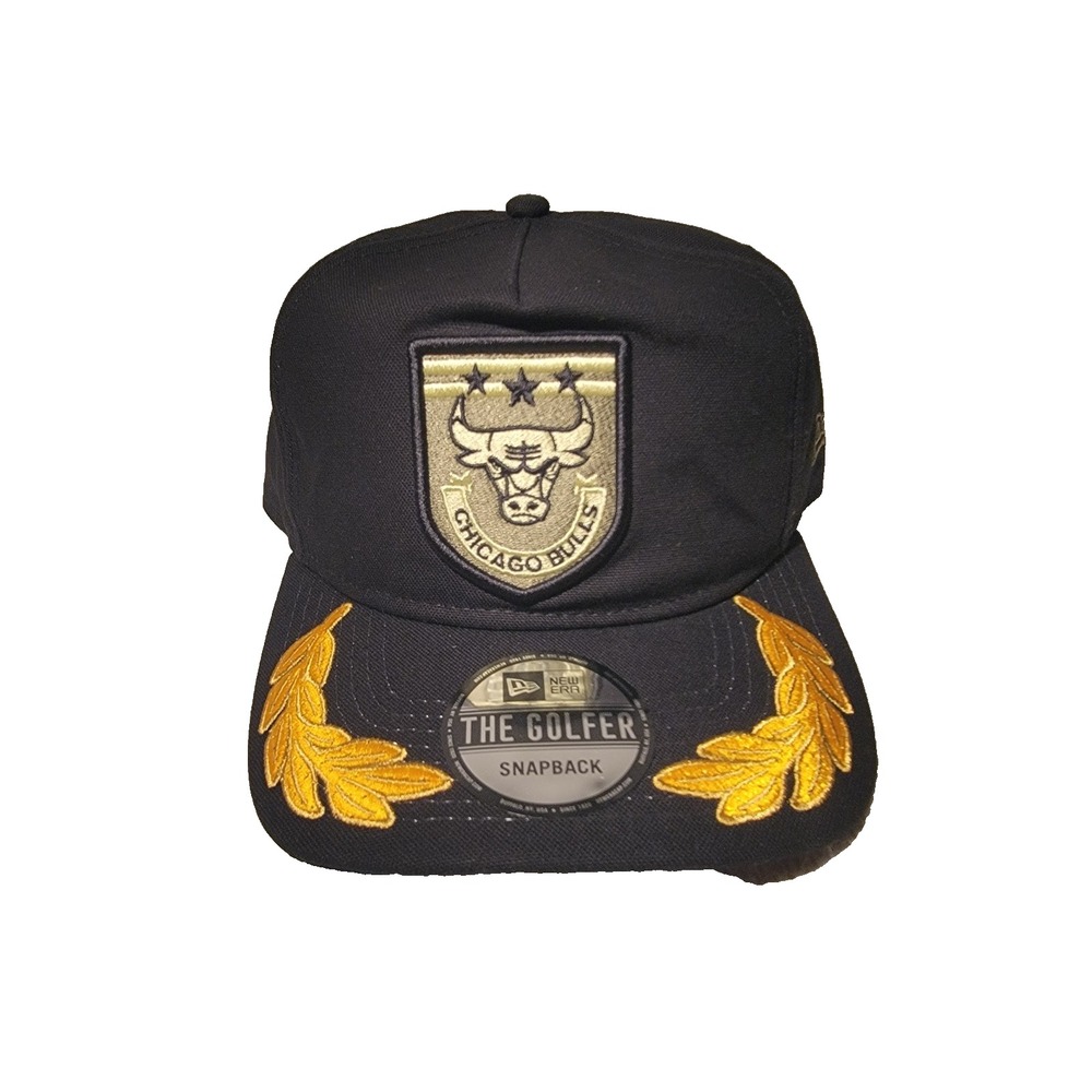 New Era Chicago Bulls Military A-Frame Golfer Snapback Hat Adjustable dadcore